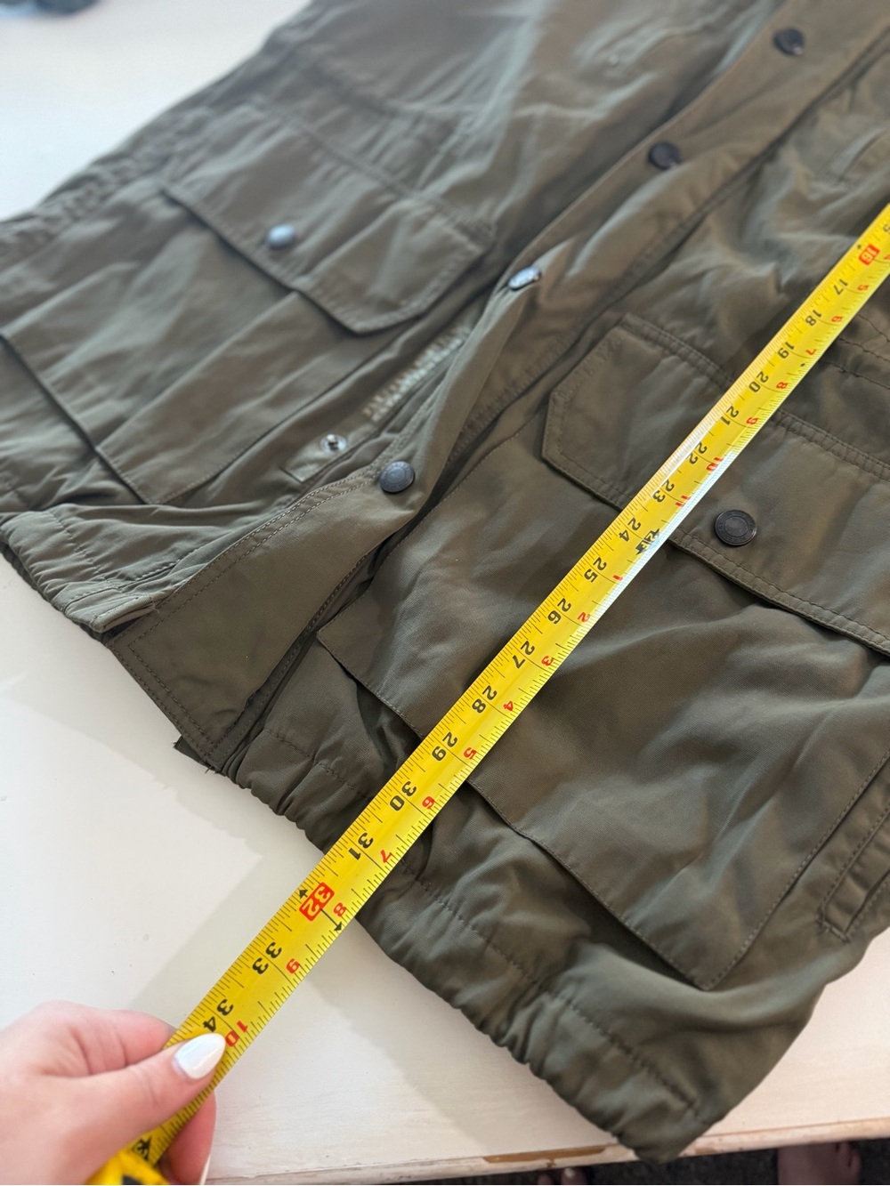 Burberry Olive Green Hooded Field Jacket with Signature Check Lining - Picture 5 of 9